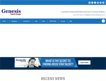 Tablet Screenshot of genesissearchgroup.com